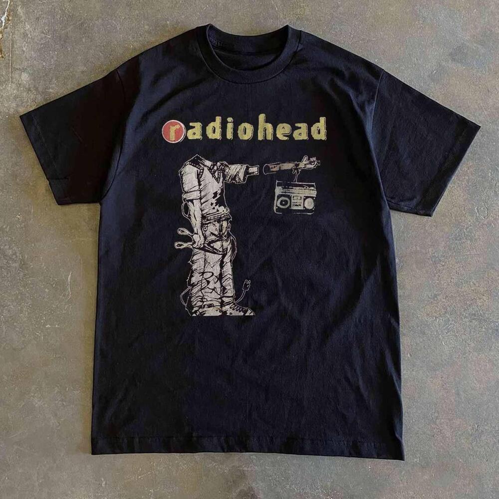 Radiohead Black Graphic T-Shirt